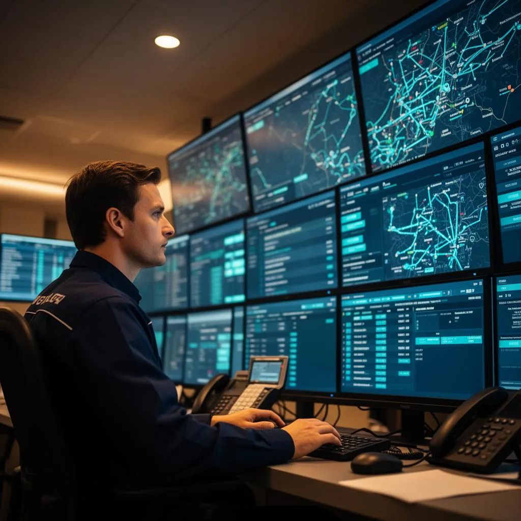 Varstar dispatch operations center monitoring live freight movements